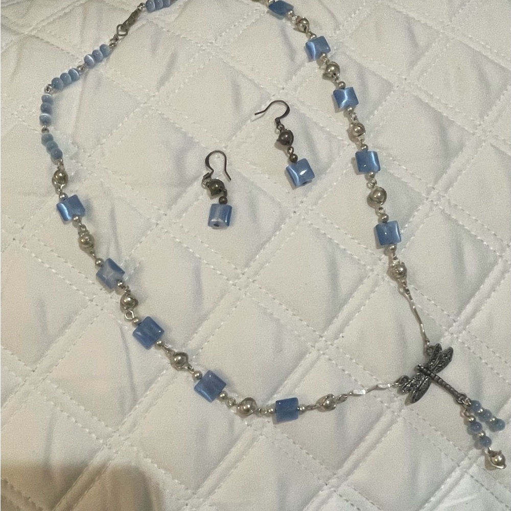 Pretty handmade dragonfly necklace